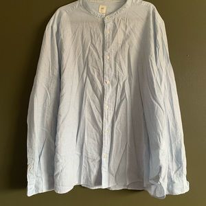 Mandarin Collar Button down